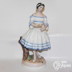 Скульптура "Балерина Анна Павлова в партии Жизели" ЛФЗ 1930-е гг